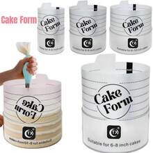 1/3pcs Adjustable Round Cake Mold, Expandable Soft Candy Mold, Mousse Cake Ring, Acrylic Round Baking Mold, Cake Kitchen Tool Accessory