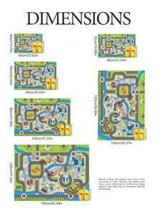 1 pieza Alfombra decorativa con diseño de dibujos animados para niños, diseño creativo y divertido, con opciones de varios colores - Multicolor - Ver 3