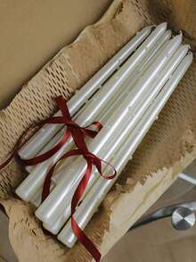 2支珍珠长蜡烛，10英寸欧式电镀彩色珍珠烛台，家用，无烟婚礼蜡烛，烛台蜡烛，适合烛光晚餐，高端氛围摄影道具，情人节礼物，精美礼品 - 彩色 - 查看 3