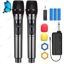 Microfono Inalambrico, Micrófono Inalambrico Profesional de 2 Pcs, Kit de Microfono Karaoke con Receptor, Micros Recargable de Mano para Cantar, Microfonos Multipropósito para Voz, Fiesta - 1 - Ver 3