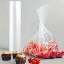 2 Rolls/400Pcs Thick Transparent Disposable Fresh-Keeping Bags, Storage Bags, Suitable For Refrigerators, Refrigeration, Meal Preparation, Camping - Leak Proof And Pressure Resistant, Designed Specifically For Vegetables, Meat, Fruits, And Leftovers - Suitable For Keeping Fresh In Supermarkets And Convenience Stores, Durable Plastic Bags For Convenient Disposable Storage - White - View 5