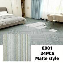 12/24 Stücke Luxus Vinyl Bodenfliesen, dick & langanhaltend, Anti-Teppich Textur selbstklebende PVC Vinyl Bodenaufkleber, wasserdicht & abriebfest, einfach anzubringen, geeignet für Küche, Bad, Wohnzimmer, Schlafzimmer, Flur, Arbeitsplatte, Möbel & Wanddekoration, hochwertig, elegante dekorative Oberfläche, schnelle DIY Innenraum Boden- & Wandrenovierung