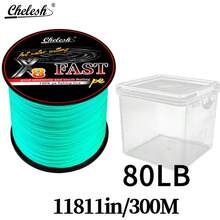 Dây câu bện PE Chelesh, 8 sợi, 300m/326yds, 15-100LB, Độ bền cao, Chống mài mòn, Nhiều màu sắc, Lý tưởng cho câu cá biển, câu cá nước ngọt, câu cá chép - Nhiều màu - Xem 24