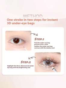 NOVO Dual-Ended Eyebrow Pencil, Smooth Texture, Fine And Seamless Application, Naturally Sculpt And Highlight Eyebrows, Suitable For Daily Use, Travel, Parties, And Gifting - 02# Tipsy Peach - View 5