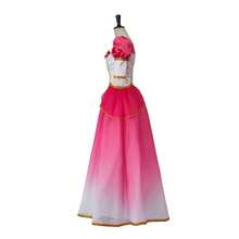 Elegant Sweet Pink Gradient Dancing Dress Medieval Court Princess Costume - 粉色 - 查看 4