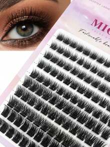 DIY Eyelash Extensions 120 Clusters Manga Lashes Volume Individual Eyelashes Extensions Lash Clusters 8-14mm DIY At Home Lash Clusters, Eyelash Clusters, Individual Eyelashes, Lashes, Fake Lashes - Black - View 6