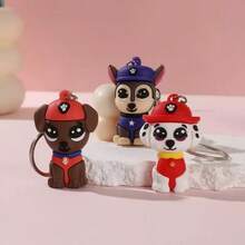 1pc/6pcs Paw Patrol Cartoon Decorations & Keychains, Can Be Hung On Bags Or Placed In Living Room And Bedroom, Multiple Colors Available, Including Chase, Skye, Rubble, Mao Mao Keychains, Paw Patrol Accessories, Suitable For Holiday Celebrations, Halloween, Christmas, Birthday Parties To Create A Warm Atmosphere
