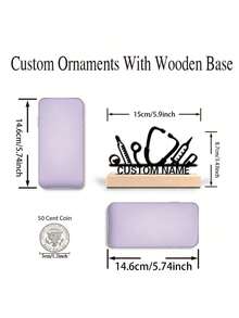 Fashion Customized Doctor Metal Art, Custom Stethoscope, Rehabilitation Therapy Metal Ornaments With Wooden Base, Perfect Gift For Doctor, Nurse's, Hospital Workers, Rehabilitation Therapist, Special Family Decoration, Office Decor, Room Decor, Home Decor, Holiday Decor, Festivals Decor