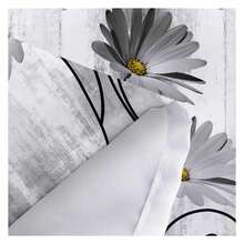 Rustic Farmhouse Shower Curtain, Farm Gray Daisy Floral Flowers And Butterfly On Country Wooden Shower Curtain For Bathroom, 70X70IN With 12PCS Hooks - 多色564 - 查看 7