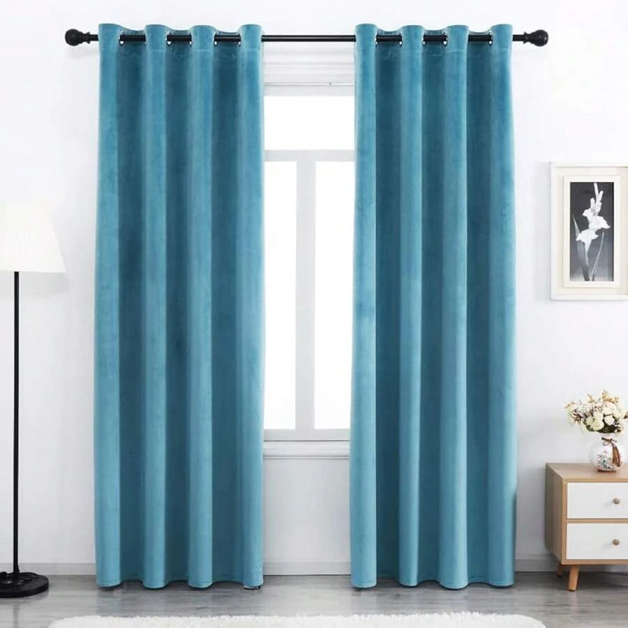 White 54 Inches Long - Grommet Thermal Insulated Window Treatment Bedroom, Filtering Set Of 2 Panels, Popular Window Decor - Pirus - View 1