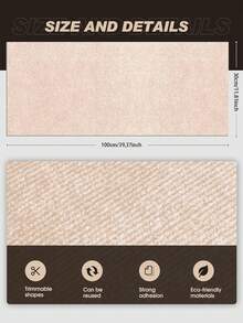 1片猫抓板，自粘式猫抓板，78.7 x 15.8英寸，DIY攀爬猫抓板，沙发保护垫，防止猫抓，适用于沙发、墙壁和家具。