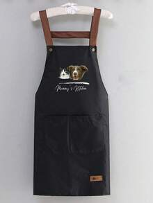 1pc Custom Apron For Dad Father Men Women Custom Text Logo Chef Cooking Kitchen Apron Personalized Kitchen Waterproof Apron Custom Logo Name Chef Cooking Apron Perfect For Mom Husband Girlfriend Boyfriend Father's Day Valentine's Day Mother's Day Birthday Anniversary Graduation Wedding Love Unique,Fall Decor - Multicolor - View 13