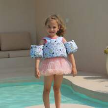 Kids Adjustable Shoulder Strap Swimming Vest - Quick Release Buckle, Durable Material Suitable For Pool And Beach Swimming