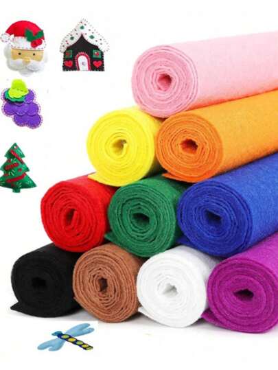 15pcs Non-Stick Felt Fabric,5.9 X5.9 Inches,Multiple Colors Available, Suitable For DIY Crafts, Sewing Projects, Home Decor, Embroidery And Halloween Decorations, Wool Felt, Seamless Crafts, Jewelry Box And Back To School Gifts, Suitable For DIY Crafts Cutting Sewing Shaping Ideal Toys Home Decor Felt Craft Supplies