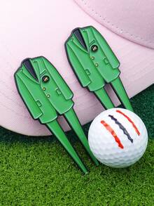 Green Jacket Divot Repair Tool,Golf Hat Clip With Magnetic Ball Marker Set - Enamel, Strong Magnet, Easily Attachable, Great Gift For Golfers - Multicolor - View 7