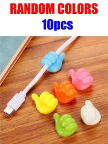 100pcs Random Color Multi-Purpose Thumb Shaped Wall Hooks - Fashionable Style, Self-Adhesive Installation Base, Easy To Install In Dorm, Kitchen, Bedroom - No Nails Needed - Multicolor - View 22