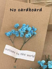 25/50/100/300 件迷你满天星及其他干花 - 用于树脂模具艺术和手工艺品，象牙白色花束，用于发饰、婚礼花环、桌面装饰、家居装饰 - 藍色 - 查看 3