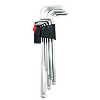 Portable Professional Nine Sizes Of Allen Wrench Sets Hex Key 1.5mm 2mm 2.5mm 3mm 4mm 5mm 6mm 8mm 10mm