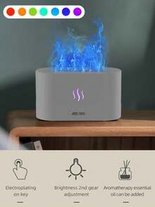 ViSSKO 180毫升PP材质精油香薰机，固定照明，自动断电，营造卧室和冥想的浪漫氛围 - 彩色 - 查看 13
