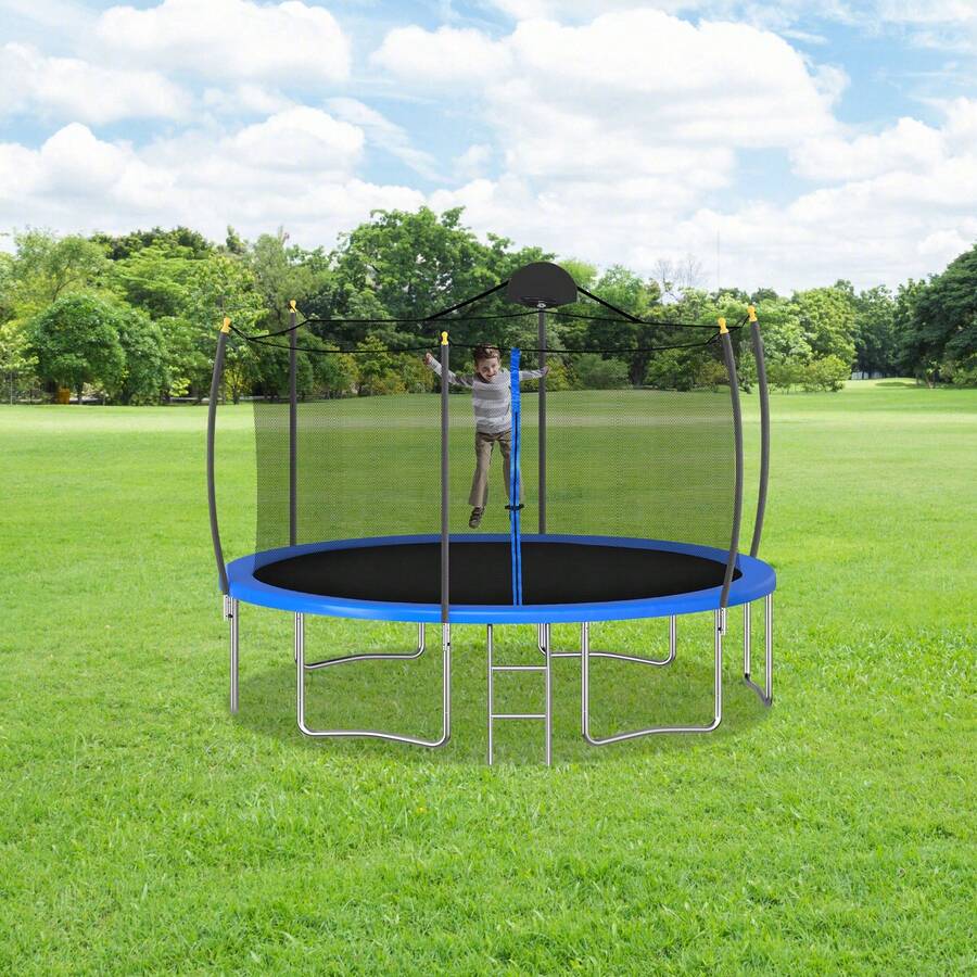 6 PCS Trampoline Pole, Universal Galvanized Steel Replacement Housing Pole, With Foam Sleeve And Connector, Trampoline Arc Column