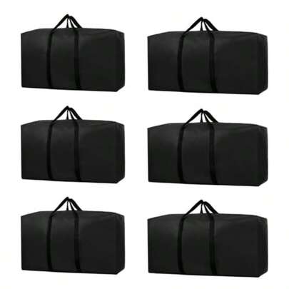 Moving Bags6 Pack Moving Boxes 2 Sizes Of Extra Large Storage Bags With Strong Zippers Space Saving Oversized Storage Totes For Traveling