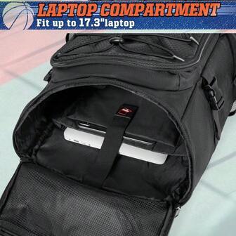 Backpack 45L Basketball Bag With Separate Ball Holder &Amp; Shoes Compartment Water Resistant Sports Bag Basketball...
