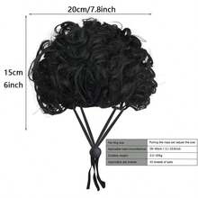 Funny Pets Wigs For Dog Rainbow Curly Dog Wig Adjustable Pet Wigs For Halloween Pet Decoration Accessories - Multicolor - View 3