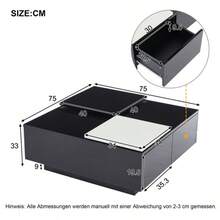 Coffee Tables - White+Black - View 2