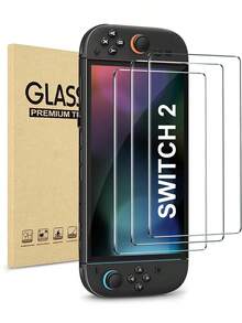 VIAJELUZ Compatible para Nintendo Switch 2 Modelo 2025 Protector Pantalla, Mica Cristal Vidrio Templado, Cobertura Total de 7.9 Pulgadas, Transparente Ultra HD, Anti-rasguños - Desnudo - Ver 10