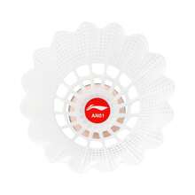 LI-NING Nylon Shuttlecock AN01 Basic White - Medium Speed (6-Pack) Features An Exquisite Appearance, Stable Flight Performance And Good Durability AYQQ036-5