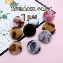 3 件豹纹毛绒球猫玩具，柔软互动球，适合猫狗玩耍，增进感情 - 彩色 - 查看 9