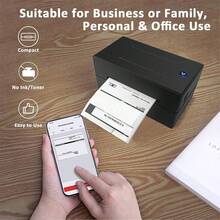 Marklife D100 4x6-Inch Portable Thermal Label Printer, Bluetooth Label Printer, Capable Of Printing 4X4 And 4X6 Inch Label Papers, Suitable For Printing Logistics Labels And Custom Labels - Compatible With Apple, Android And Windows Systems, And Equipped With 20 Sheets Of Printing Paper. Valentine's Day Gifts - UK Plug(220-240V) - View 9