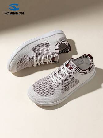 HOBIBEAR Zapatillas de running ligeras para hombres, zapatillas casuales sencillas para ir al trabajo, con parte superior de malla transpirable