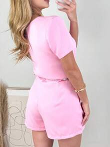 Women's Tailored Set - Premium Style And Comfort - Baby Pink - View 2
