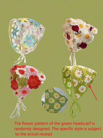 1pc Elegant French Style Floral Printed Scarf, Sweet & Cute Girly Headband, Countryside Travel Bandana, Headscarf Fall Winter Hair Band Hair Accessories For Women For Vacation Outfits Woman