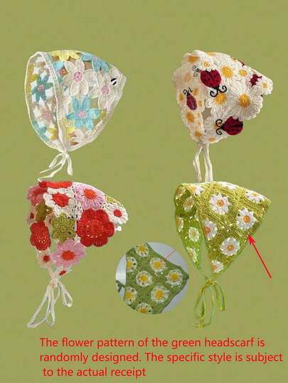 1pc Elegant French Style Floral Printed Scarf, Sweet & Cute Girly Headband, Countryside Travel Bandana, Headscarf Fall Winter Hair Band Hair Accessories For Women For Vacation Outfits Woman