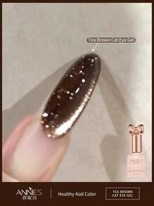 annies 10毫升冬季黑色猫眼凝胶指甲油 2025新款美拉德棕色玻璃珠猫眼凝胶增强 1片/6片装 - 彩色 - 查看 11