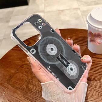 时尚创意收音机设计磁吸软壳手机壳，兼容苹果17系列、11/12/12 Pro、13/14/15、13 Pro/14 Pro/15 Pro、12 Pro Max/13 Pro Max/14 Pro Max/15 Pro Max、16、16 Pro、16 Pro Max手机保护套