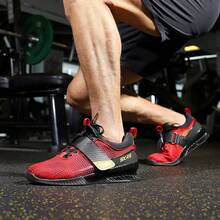 Professional Weightlifting Shoes For Men, Deep Squat & Deadlift Shoes, Indoor Fitness Shoes For Women, Comprehensive Training Shoes For Strength & Barbell Leg Exercises - Red - View 17