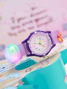 1pc/Set Casual Cartoon Cute Sweet Fresh Candy Color Adorable Little White Rabbit Silicone Watch, Preferred By Teenagers And Students, Year-End Promotion, Promotion, Online Exclusive - Multicolor - View 1