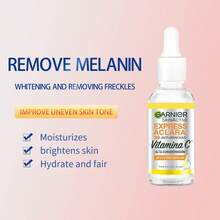 Garnie r Express Aclara Sérum facial Anti manchas con Vitamina C, 30ml. Hidrata, ilumina, unifica el tono de la piel y reduce las manchas oscuras - Amarillo - Ver 4