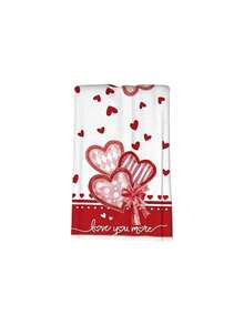 1/2/4pcs Super Soft Microfiber Kitchen Towels, Ideal For Home, Outdoor Activities And Afternoon Tea Decoration, Kitchen Cloths, Valentine's Day Gift | Modern Style - Red - View 9