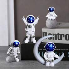 EstiloTendenciaAdornos De Astronauta Para Escritorio 4PCS, Figura Decorativa Astronautas Resina, Escultura Astronauta Exquisito, Cifras Espaciales, Estatua DcoracióN Para Hogar, Cuarto, Oficina Y Escritorio-AzulCalidad PremiumVersióN Mejorada - Pago - Ver 3