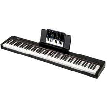 88 Keys Velocity-Sensitive Piano Keyboard Portable Full Size Electric Keyboard Black - 美規A型插(110-127V) - 查看 8