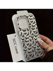 Funda de Teléfono TPU con Patrón de Perro Salchicha de Pantalla Completa, Protección Integral Anticaída a la Moda Adecuada para iPhone - Multicolor - Ver 2
