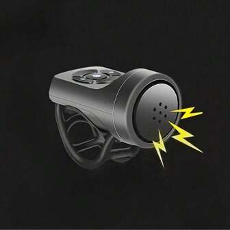 自行车电动铃铛山地车USB充电喇叭山地车警示安全环防水铃铛骑行配件