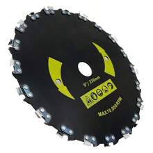园艺工具配件 割灌机配件 锰钢锯片齿 9英寸（230毫米）修剪头