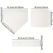 5-Piece Baseball/Softball Training Set | Backyard Practice Essentials With Orange & White Design, Includes 3 Pitching Bases + 1 Home Plate + 1 Rubber Pitching Mat, Silicone Material Anti-Slip & Durable For Outdoor Use. Designed For Backyard Home Practice, Suitable For Baseball/Softball Enthusiasts, Youth Daily Training - Perfect Sports Equipment Gift For Halloween, Christmas And New Year - Multicolor - View 6