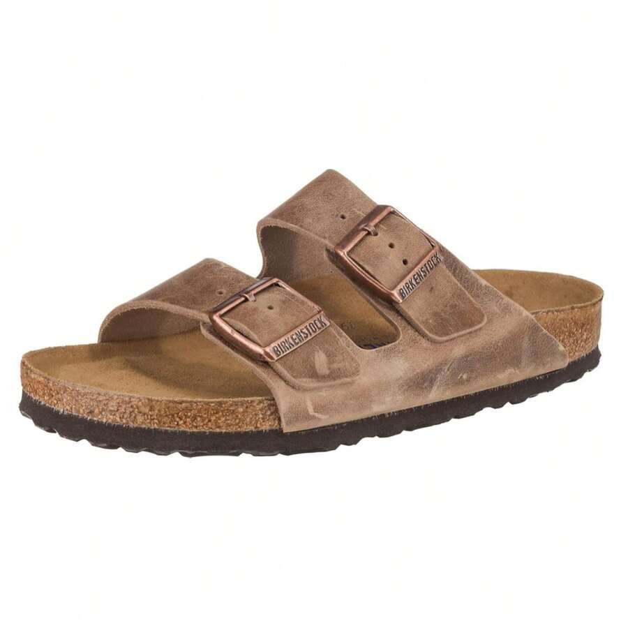 Birkenstock Unisex Arizona Sandals Soft Footbed - 棕色油浸煙草 - 查看 1