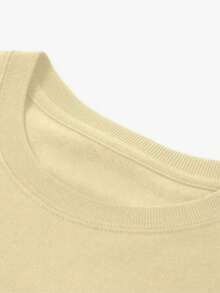 Men's Basic T-Shirt 100% Cotton California New Release - Khaki - View 3